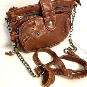 Y2K 2000s MajLove Purse Vintage Mini Crossbody Brown FauxLeather Cowgirl Western